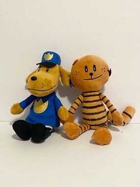 Dog Man Cat Kid Petey Plush Dogman Orange Kitty Toy 8” Stuffed Animal Toy Lot